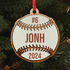Baseball Laser Engraved Ornament - Gift For Team Or Baseball Lovers 749073 - DiyGiftly