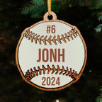 Baseball Laser Engraved Ornament - Gift For Team Or Baseball Lovers 749073 - DiyGiftly