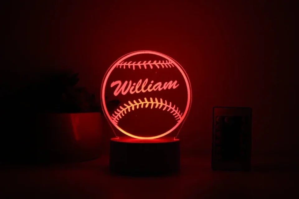 Baseball, Night Light, Personalized NightLights Kids, Night Lights, Bedroom NightLights, Kids Bedroom Decor, Night Lightsfor Boys 749119 - DiyGiftly