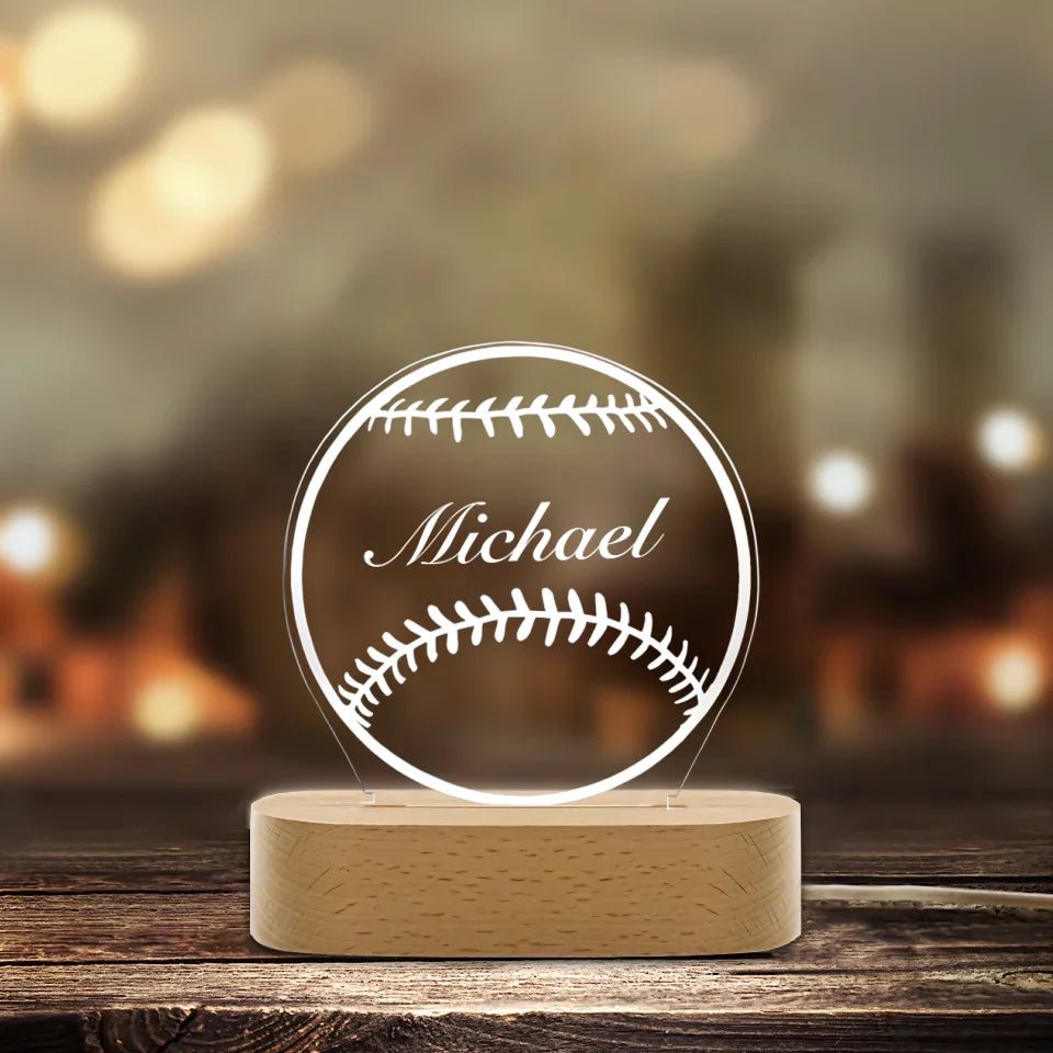 Baseball, Night Light, Personalized NightLights Kids, Night Lights, Bedroom NightLights, Kids Bedroom Decor, Night Lightsfor Boys 749119 - DiyGiftly