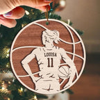 Basketball Male and Female Layer Wood Ornament Personalized Gift 689029 - DiyGiftly