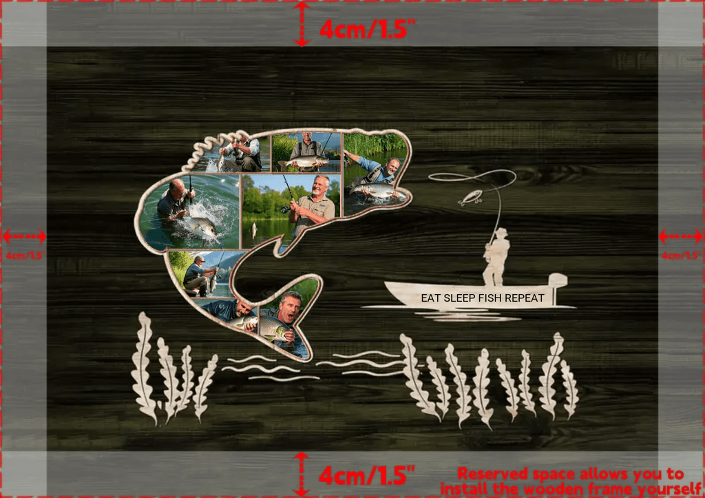 Bass Fish Photo - Personalized Poster - Gift For Fishing Lover 748293 - DiyGiftly