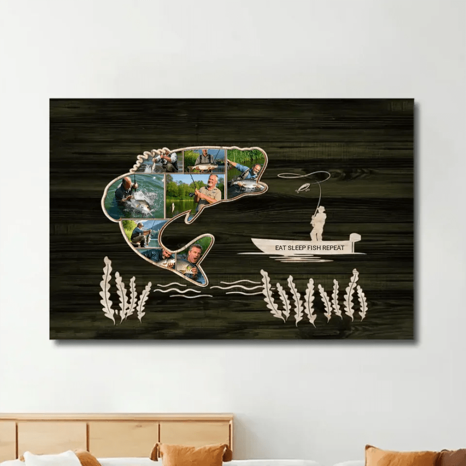 Bass Fish Photo - Personalized Poster - Gift For Fishing Lover 748293 - DiyGiftly