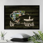 Bass Fish Photo - Personalized Poster - Gift For Fishing Lover 748293 - DiyGiftly