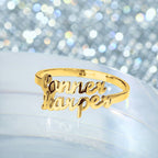 gifts for wife Heartfelt Surprise - Unique Memento - Double Names Ring - 925 Sterling Silver - gifts for wife - Anniversary v