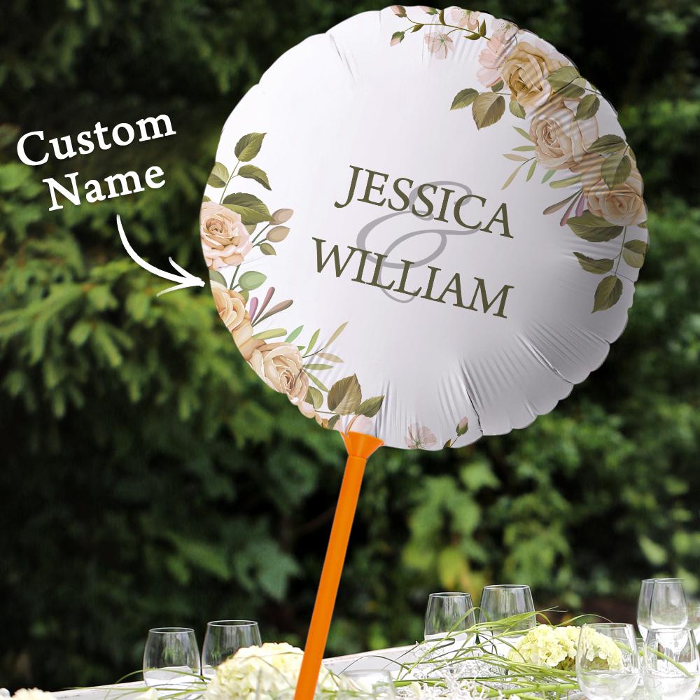 unique name balloons wedding marriage anniversary decorations supplies description close up