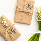 Personalized Thank You Transparent Stickers Round Wedding Birthday Favor labels for Gifts