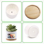 Custom Photo Flower Planter Pot Personalized Ceramic Succulent Plant Pot