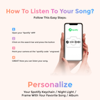 Personalized Photo Acrylic Photo Key ring Custom Keyrings with Scannable Music Music Code Keychain  (2.1IN X 3.4IN)-Mom