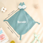 Personalized Soothe Towel Bibs Soft Sleeping Doll Towel with Embroidered Name Gift for Baby