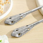 personalized stainless steel engraved fork set as a engagement gift