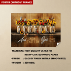 Be Still and Know That I Am God Psalm 46:10, Mason Jar Flowers, Wall Art Canvas 740585 - 740626 - DiyGiftly