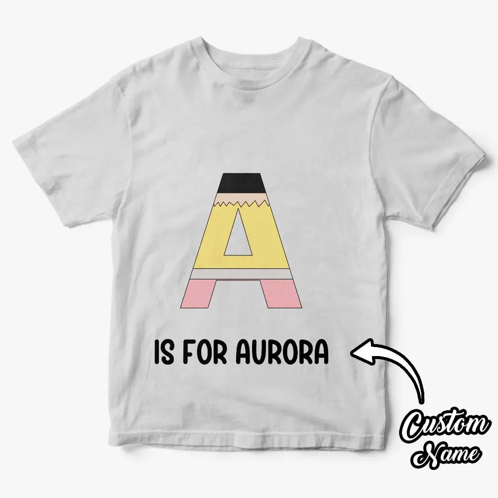 shirt personalized gift for daughter back to school close detail