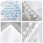 custom wedding handkerchief embroidered hankies gifts mother bride elevate detail view