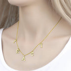 Personalized Sterling Silver Letter Initials Necklace Name Jewelry Necklaces