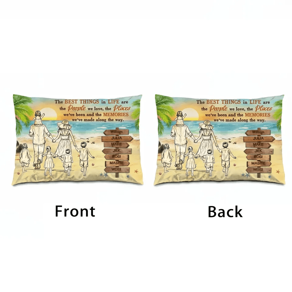 Beach Family The Places We've Been Custom Poster, Personalized Pillow, Family Gift 714432 - B - DiyGiftly