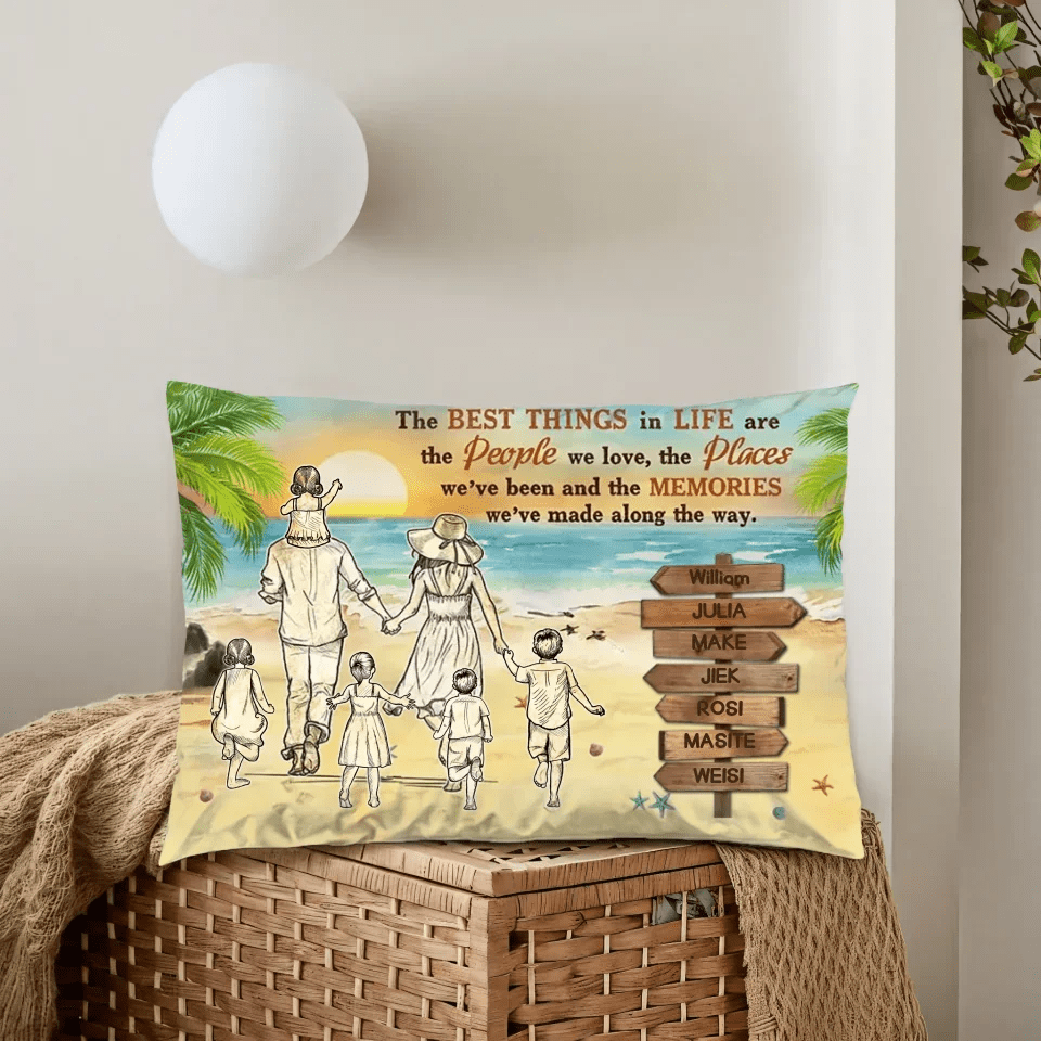 Beach Family The Places We've Been Custom Poster, Personalized Pillow, Family Gift 714432 - B - DiyGiftly