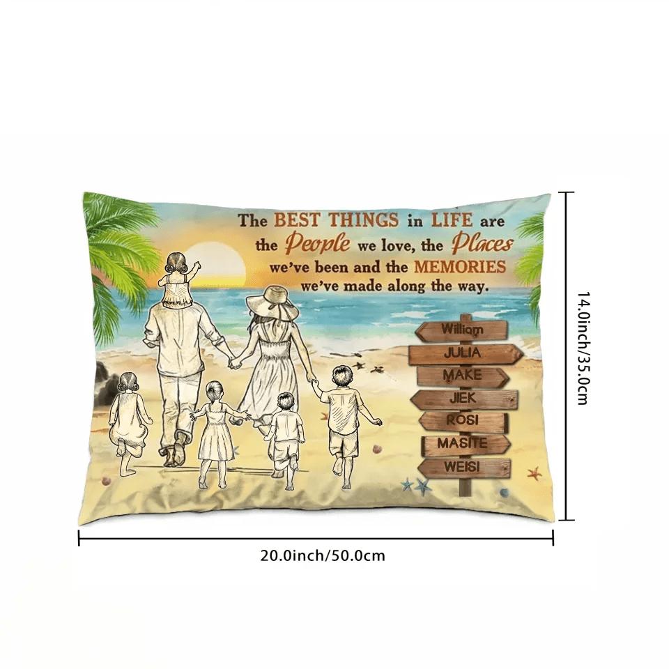 Beach Family The Places We've Been Custom Poster, Personalized Pillow, Family Gift 714432 - B - DiyGiftly