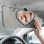 wooden car visor clip personalized design gift for best friend