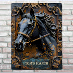 Beautiful Horse - Personalized Horse Rectangle Metal Sign 735546 - 735547 - DiyGiftly
