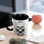 Beautiful White Skeleton - Personalized Skull Mug 748498 - DiyGiftly