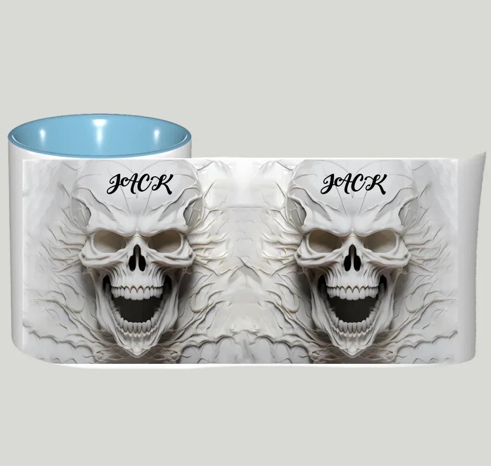 Beautiful White Skeleton - Personalized Skull Mug 748498 - DiyGiftly