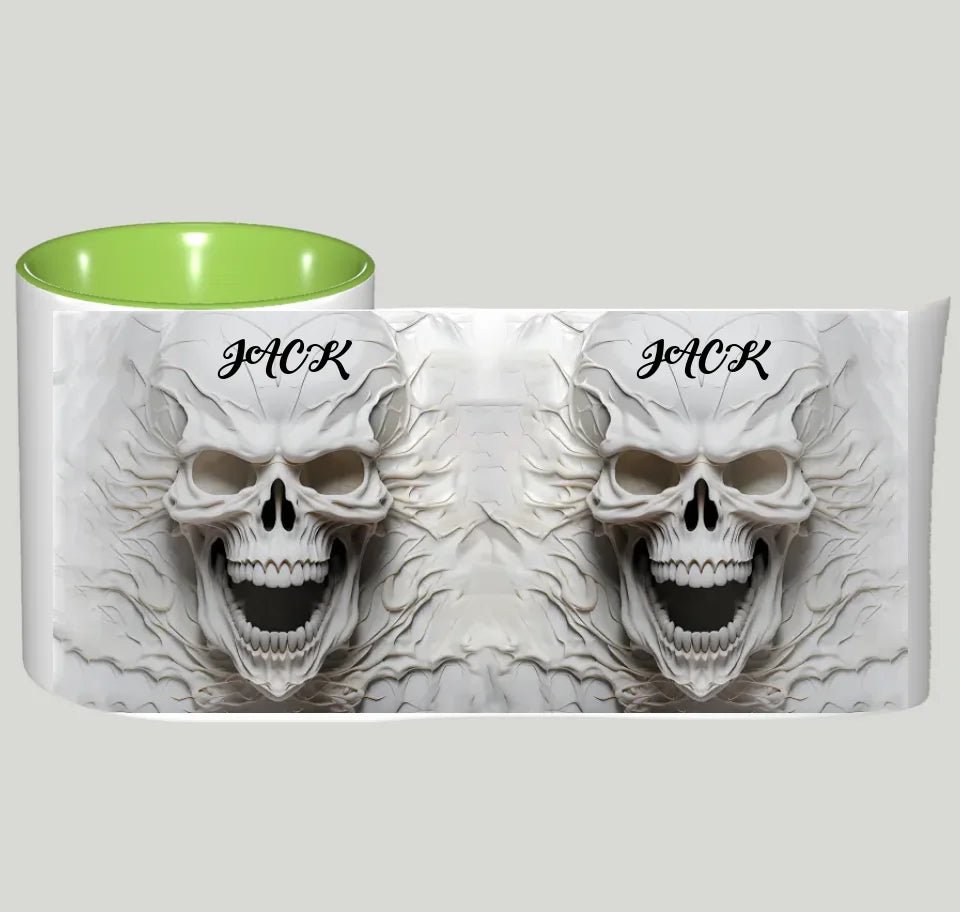 Beautiful White Skeleton - Personalized Skull Mug 748498 - DiyGiftly