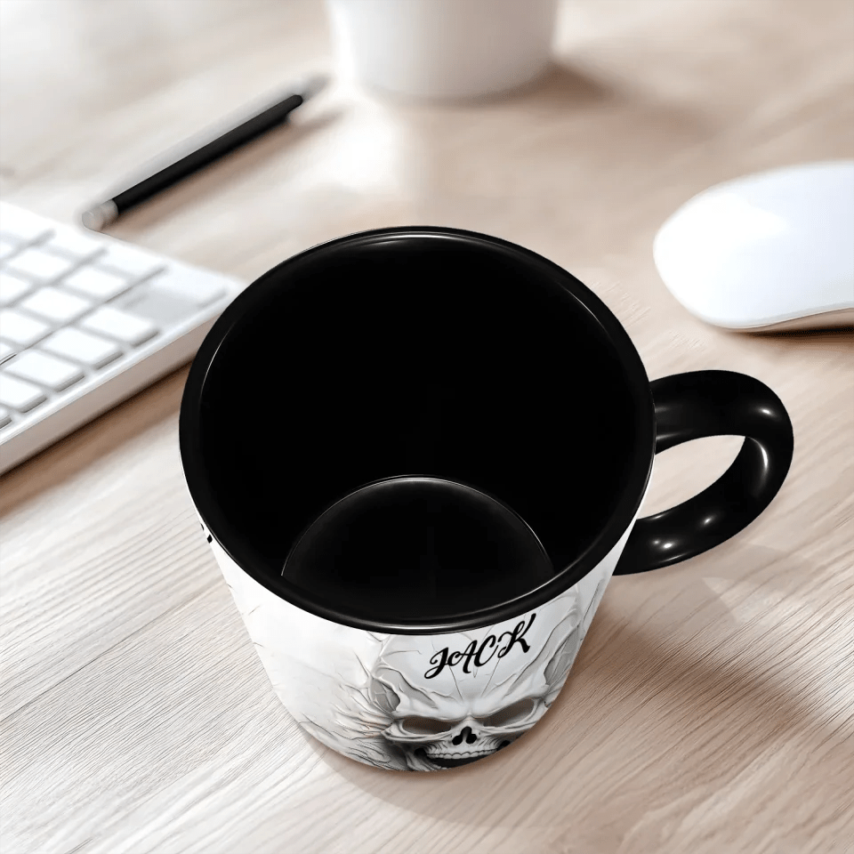 Beautiful White Skeleton - Personalized Skull Mug 748498 - DiyGiftly