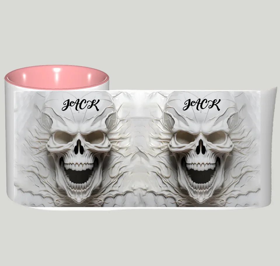 Beautiful White Skeleton - Personalized Skull Mug 748498 - DiyGiftly