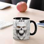 Beautiful White Skeleton - Personalized Skull Mug 748498 - DiyGiftly