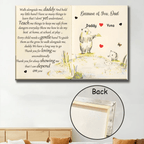 fathers day surprise custom gift for dad inspired by because of you