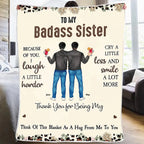 Because Of You, I Laugh A Little Harder - Personalized Blanket 679919 - DiyGiftly