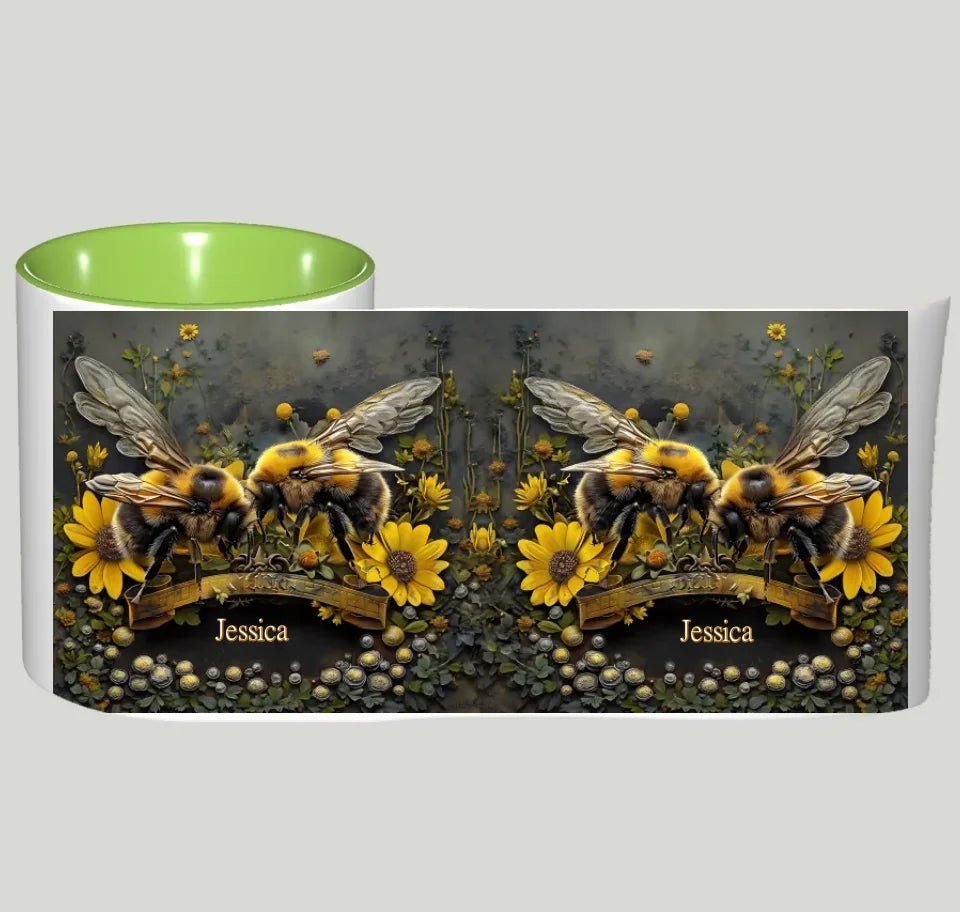 Bee Garden - Personalized Gardening Accent Mug 740760 - DiyGiftly