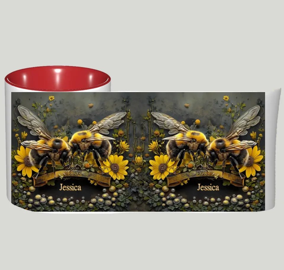 Bee Garden - Personalized Gardening Accent Mug 740760 - DiyGiftly
