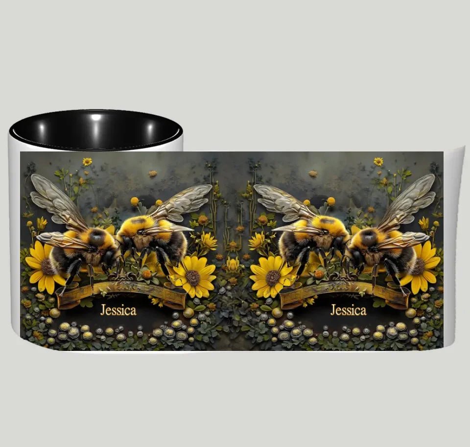 Bee Garden - Personalized Gardening Accent Mug 740760 - DiyGiftly