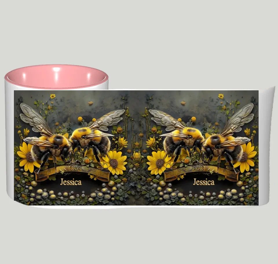 Bee Garden - Personalized Gardening Accent Mug 740760 - DiyGiftly