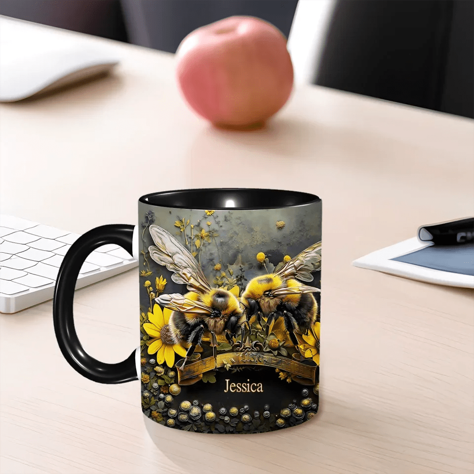 Bee Garden - Personalized Gardening Accent Mug 740760 - DiyGiftly