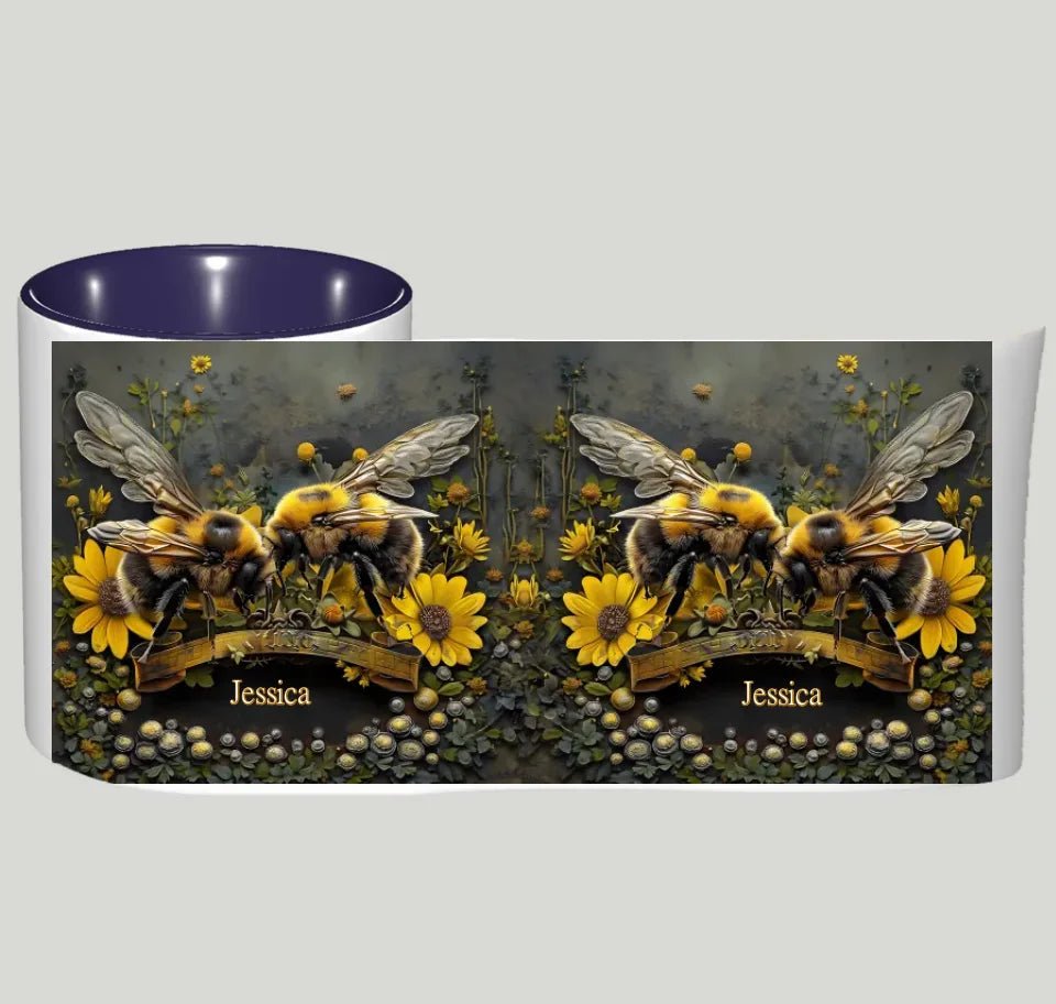 Bee Garden - Personalized Gardening Accent Mug 740760 - DiyGiftly