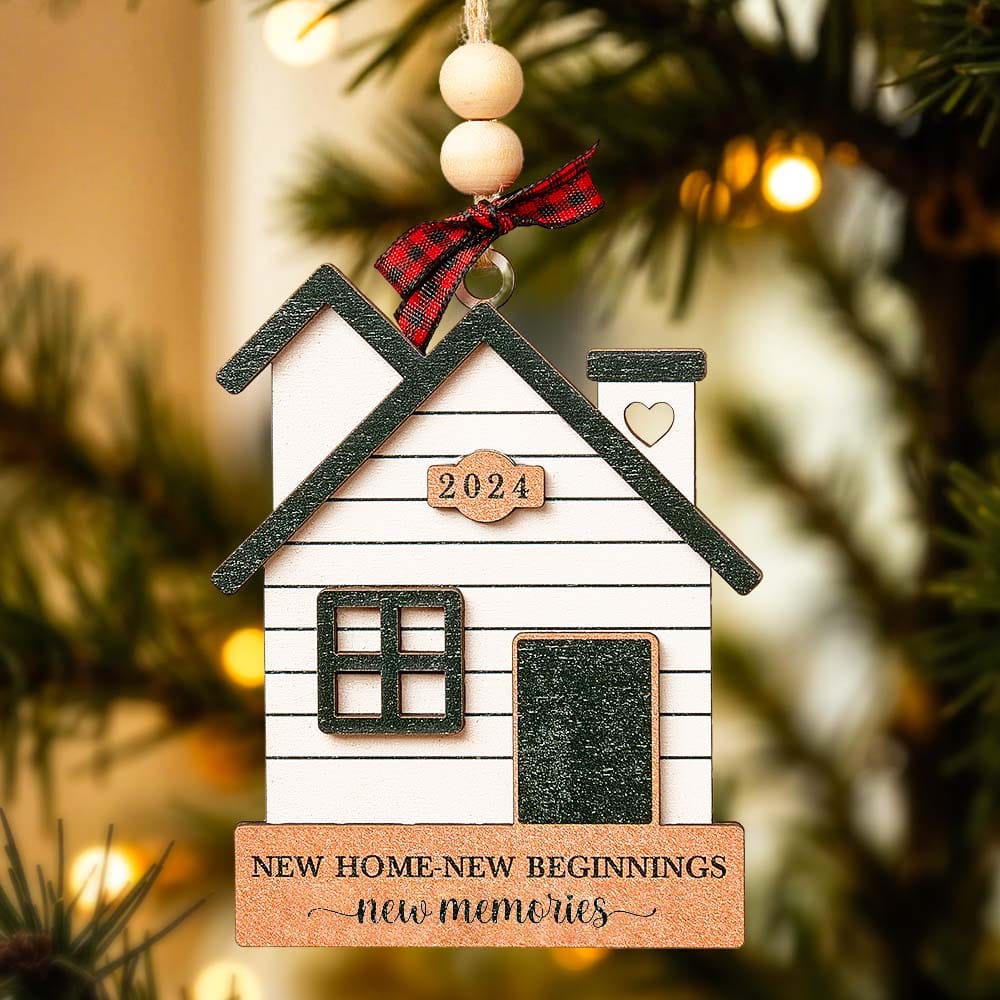 personalized first home keepsake ornament as a housewarming gift