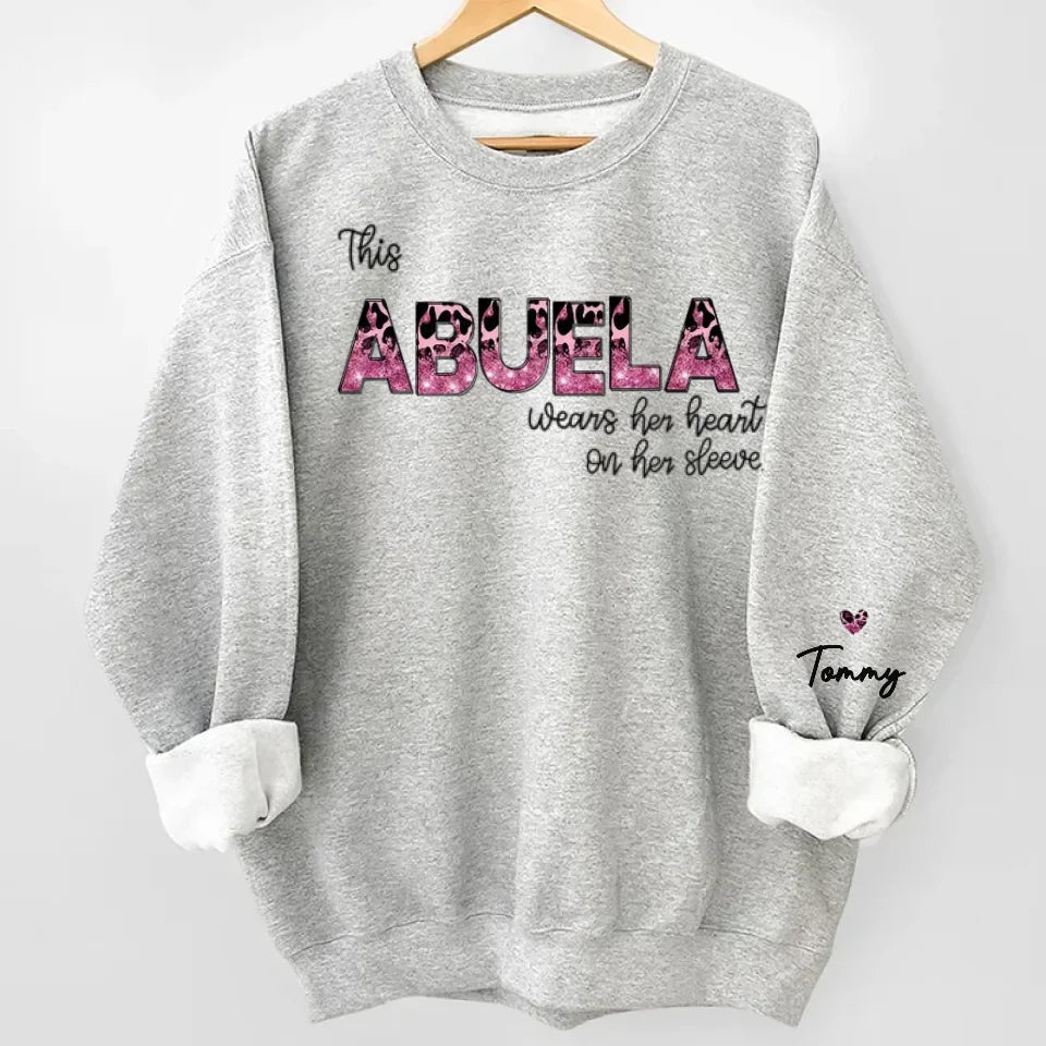 Behind Every Great Kid Is A Mom - Family Personalized Custom Unisex Sweatshirt With Design On Sleeve - Gift For Mom, Grandma 687210 - 687329 - DiyGiftly