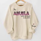 Behind Every Great Kid Is A Mom - Family Personalized Custom Unisex Sweatshirt With Design On Sleeve - Gift For Mom, Grandma 687210 - 687329 - DiyGiftly