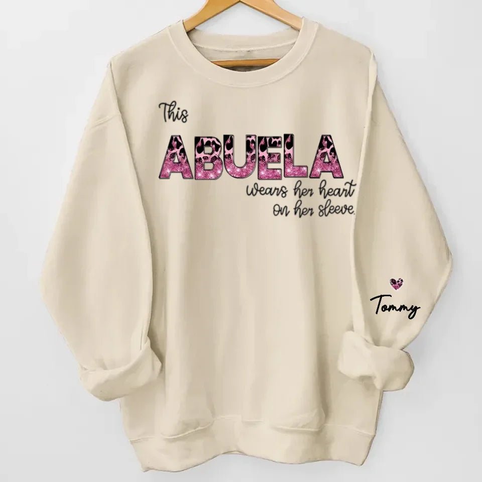 Behind Every Great Kid Is A Mom - Family Personalized Custom Unisex Sweatshirt With Design On Sleeve - Gift For Mom, Grandma 687210 - 687329 - DiyGiftly