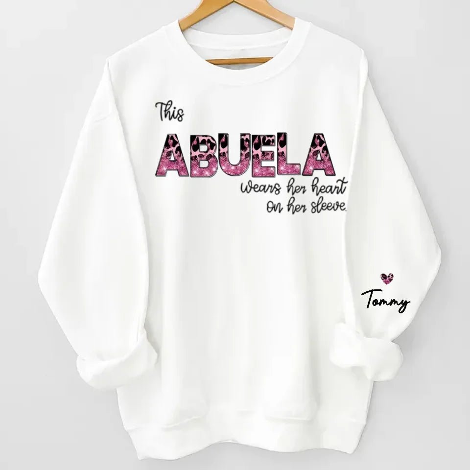 Behind Every Great Kid Is A Mom - Family Personalized Custom Unisex Sweatshirt With Design On Sleeve - Gift For Mom, Grandma 687210 - 687329 - DiyGiftly