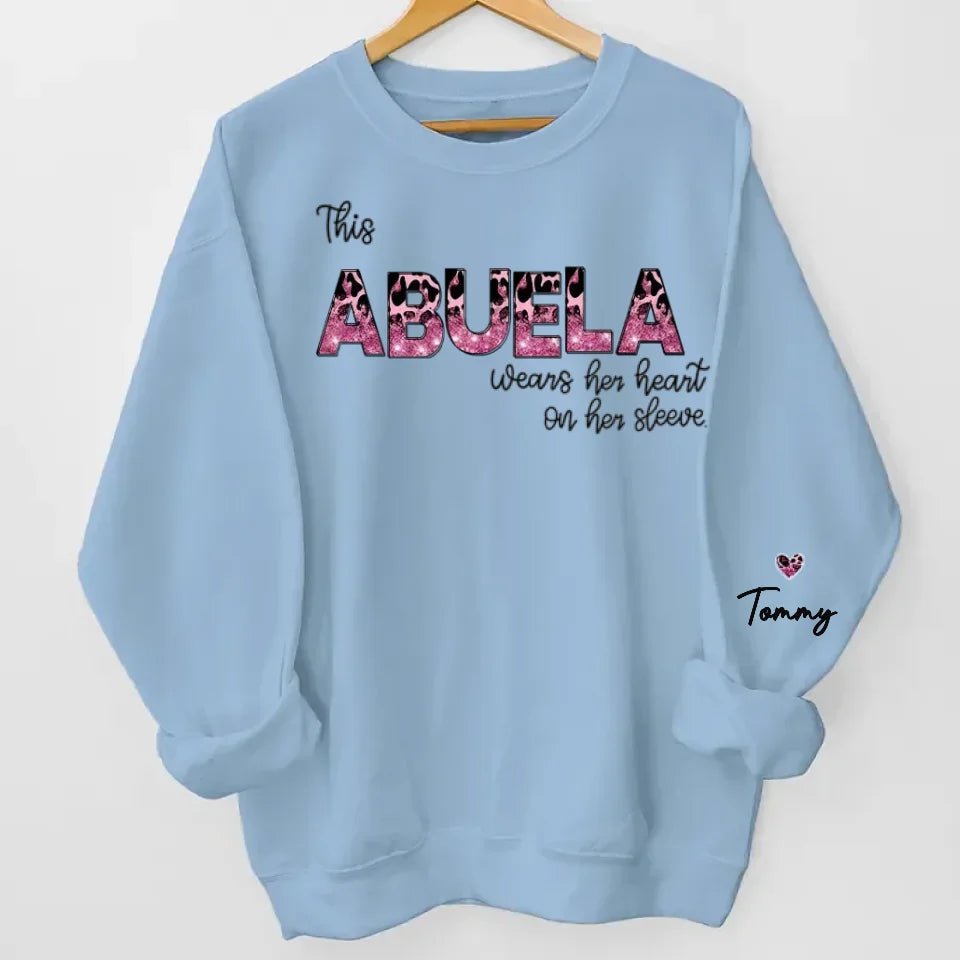 Behind Every Great Kid Is A Mom - Family Personalized Custom Unisex Sweatshirt With Design On Sleeve - Gift For Mom, Grandma 687210 - 687329 - DiyGiftly