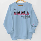 Behind Every Great Kid Is A Mom - Family Personalized Custom Unisex Sweatshirt With Design On Sleeve - Gift For Mom, Grandma 687210 - 687329 - DiyGiftly