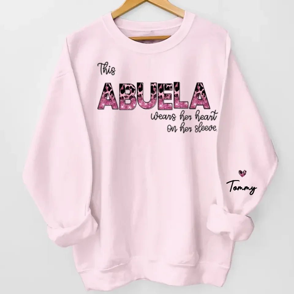 Behind Every Great Kid Is A Mom - Family Personalized Custom Unisex Sweatshirt With Design On Sleeve - Gift For Mom, Grandma 687210 - 687329 - DiyGiftly