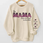 Behind Every Great Kid Is A Mom - Family Personalized Custom Unisex Sweatshirt With Design On Sleeve - Gift For Mom, Grandma 687210 - 687329 - DiyGiftly