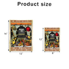 Being A Firefighter Never Ends - Personalized Firefighter Rectangle Metal Sign 737182 - 737191 - DiyGiftly