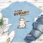 Belongs To My Cat - Personalized Custom Unisex T-Shirt 665495 - DiyGiftly