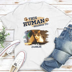 Belongs To My Cat - Personalized Custom Unisex T-Shirt 665495 - DiyGiftly